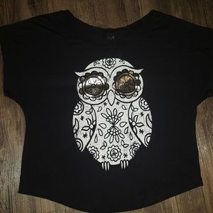 Owl crop top